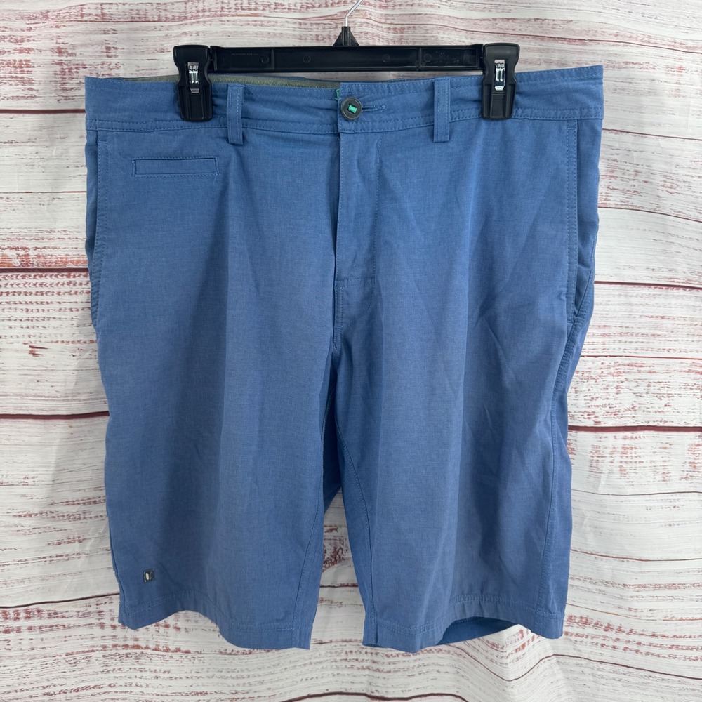 Linksoul Golf Shorts Mens Size 34 Boardwalker Hybrid Blue Textured Performance